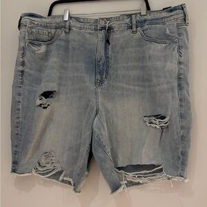 Torrid Light Blue Denim Bermuda High Waisted Shorts